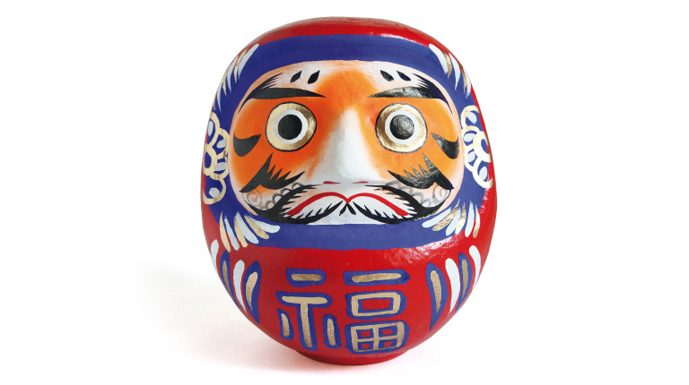 いわきだるま27㎝ 4,500円(高橋工房☎0246・23・4077)。